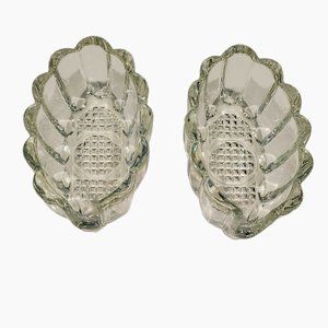 Vintage 2 Princess House Heritage Crystal Spoon Fork Rest